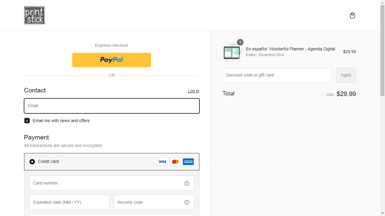How to apply PrintStick coupon code